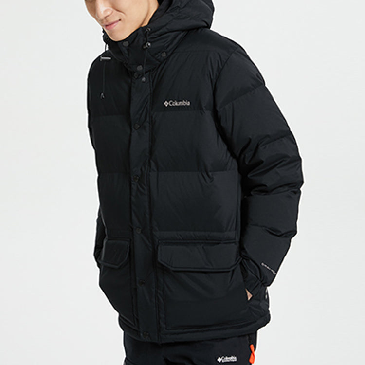 Columbia columbia rockfall omni thermal reflective technology outdoor warm windproof 650 puff duck down hooded down jacket men's black