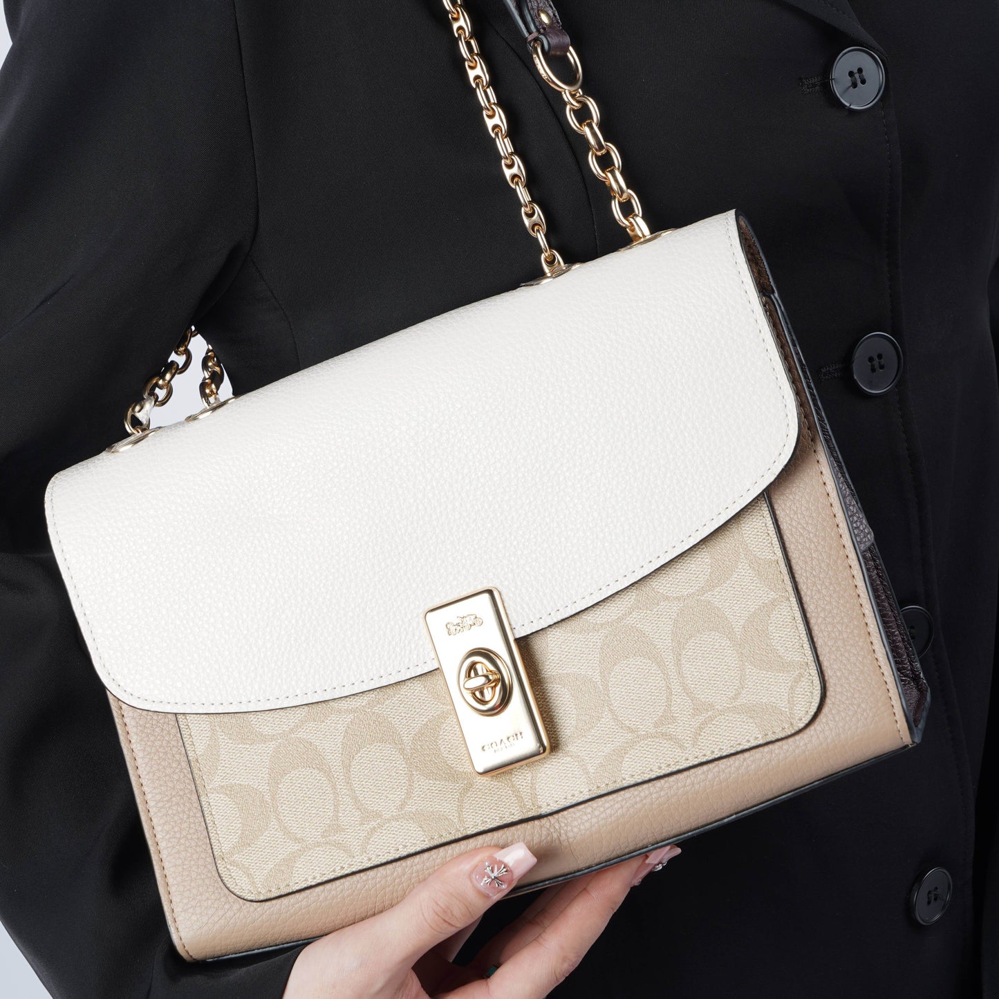 Сумка женская Coach Lane 26 Old Flower Patchwork Canvas - Boxette Shop