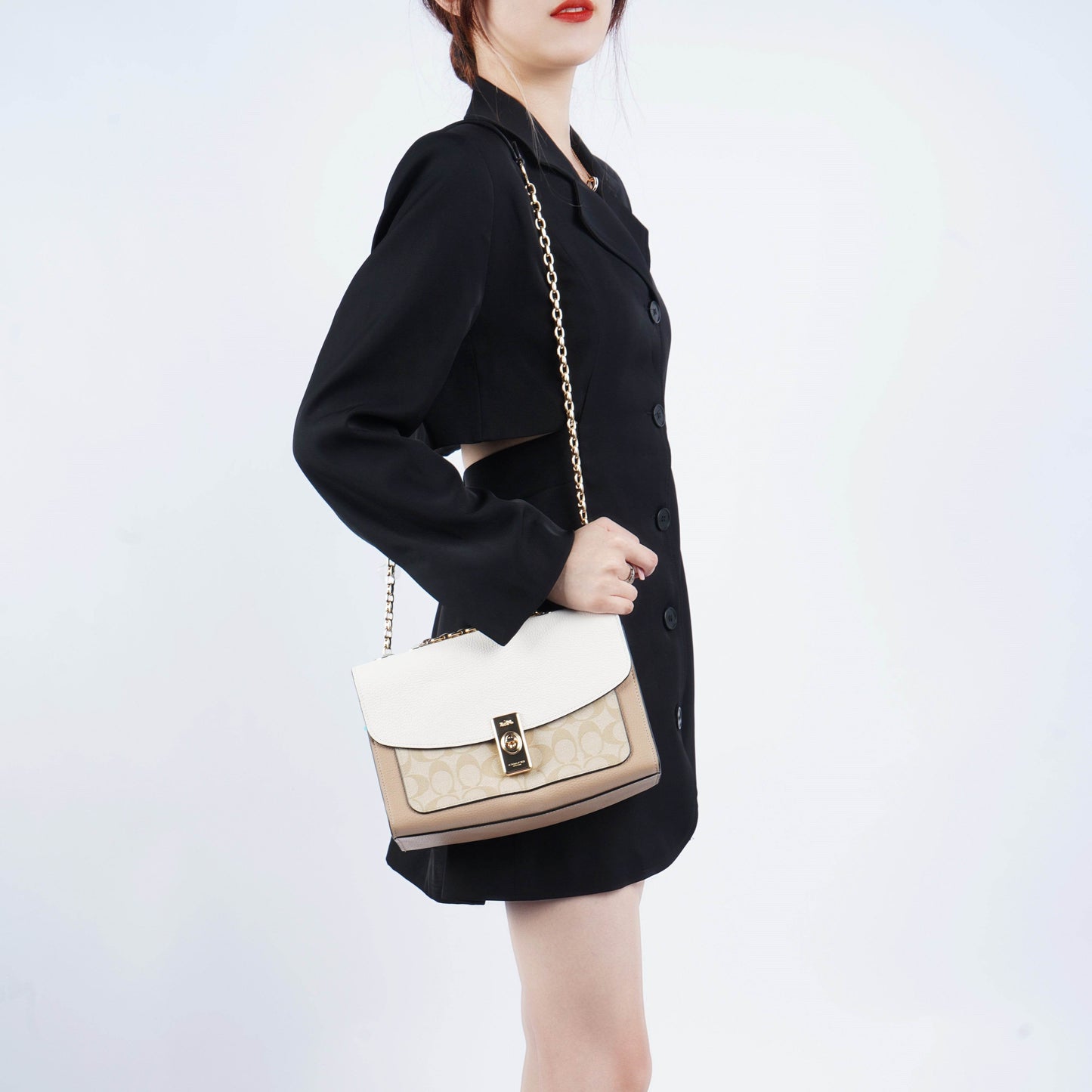 Сумка женская Coach Lane 26 Old Flower Patchwork Canvas - Boxette Shop