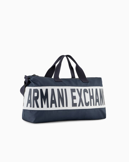 Armani Exchange Max logotipi sayohat sumkasi