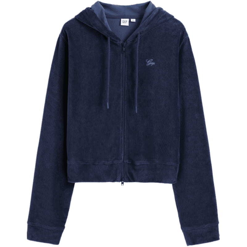 Женская простая толстовка с капюшоном и вышитым логотипом gap - Boxette Shop