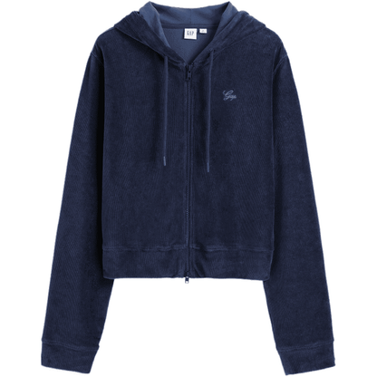 Женская простая толстовка с капюшоном и вышитым логотипом gap - Boxette Shop