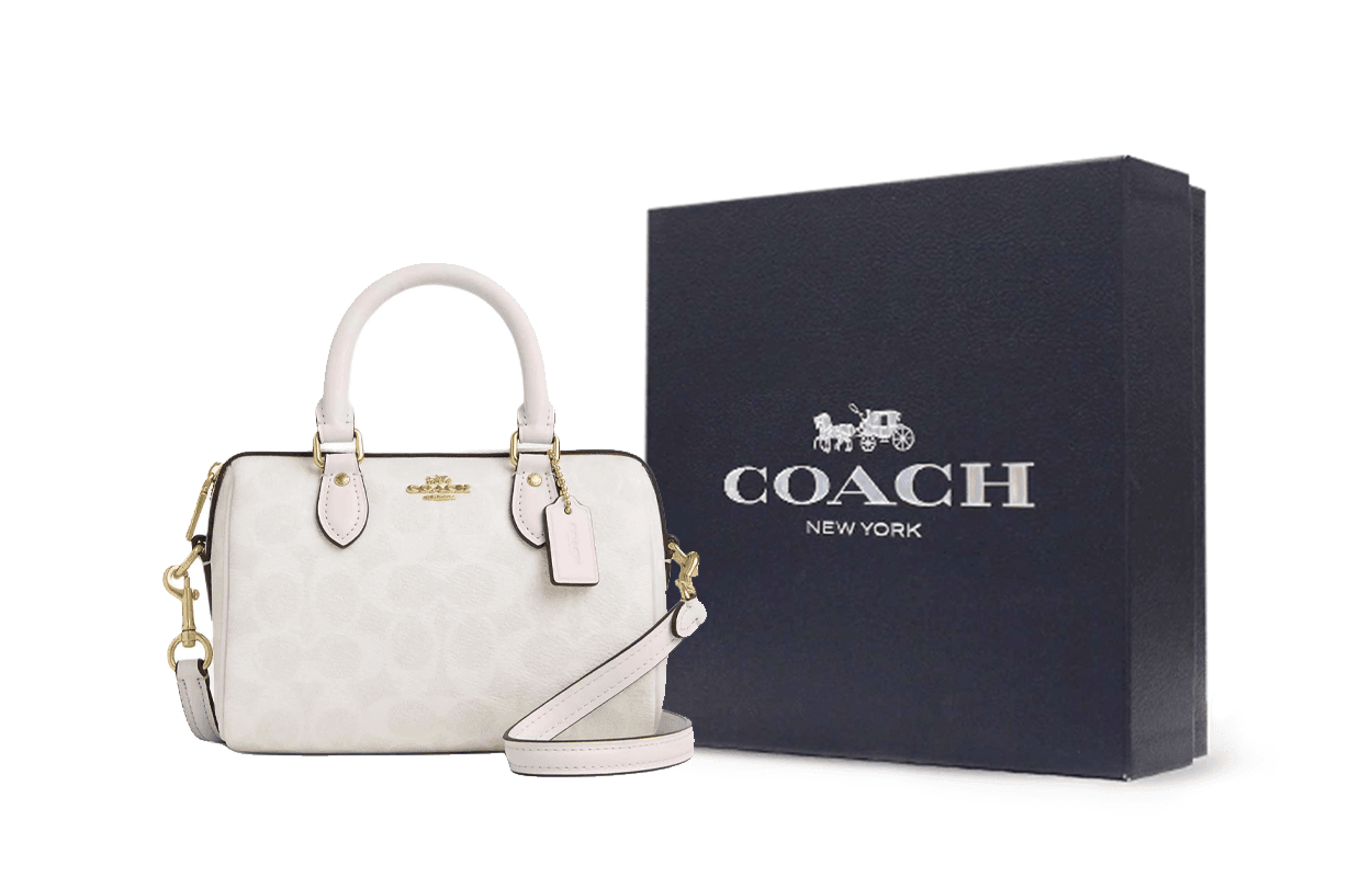 Сумка женская Coach Rowan 18 Classic Logo Print Coated - Boxette Shop