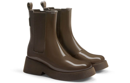 Ботинки женские Charles&Keith Patent Leather Thick Sole Short - Boxette Shop