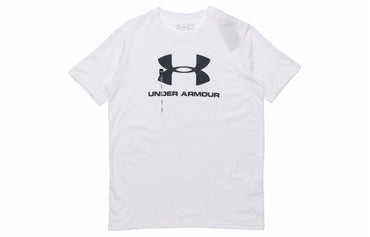 Футболка с коротким рукавом under armour sportstyle sports training print мужская белая