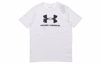 Футболка с коротким рукавом under armour sportstyle sports training print мужская белая