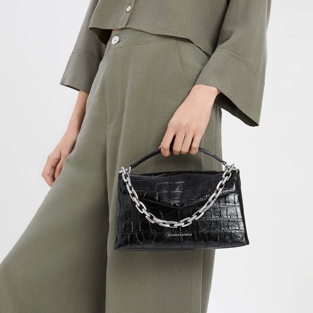 Сумка женская Charles&Keith Pu Noir - Boxette Shop