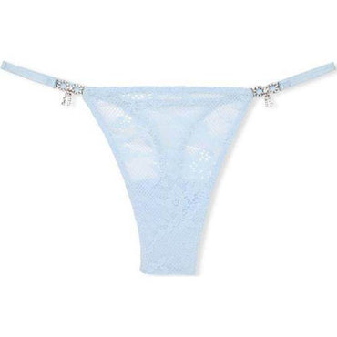 Трусики-стринги victoria's secret victoria's secret с низкой талией comfort solid colour женские светло-голубые - Boxette Shop