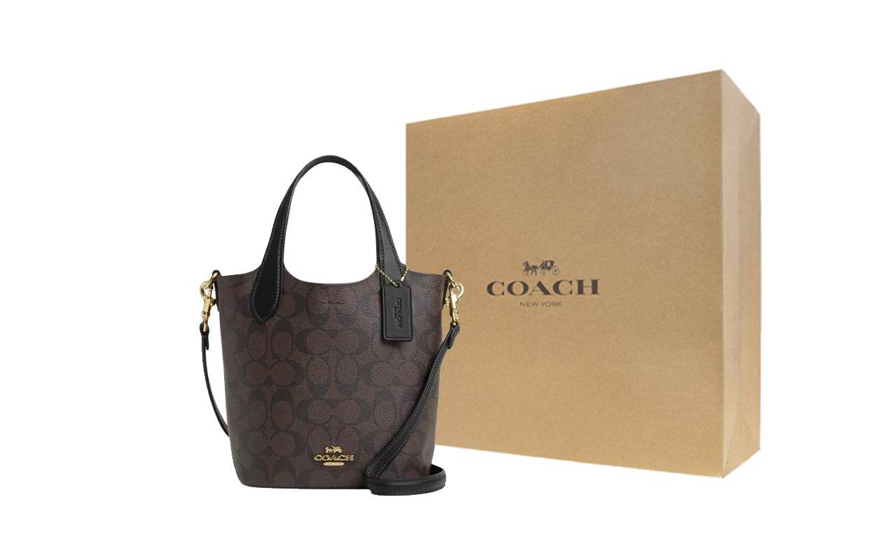 Сумка женская Coach Hanna 18 Brand Logo Magnetic Snap - Boxette Shop