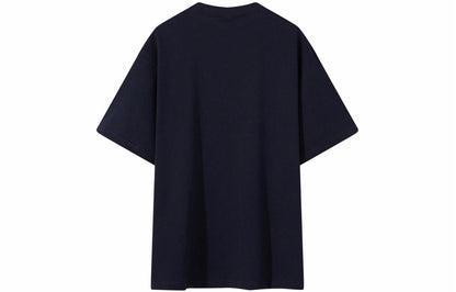 Lilbetter harfi logotipi bosma paxta amerikalik kundalik toza kiyimli dumaloq bo'yinli yarim yengli bo'shashgan juftlik qisqa yengli futbolka modelli erkaklar va ayollar