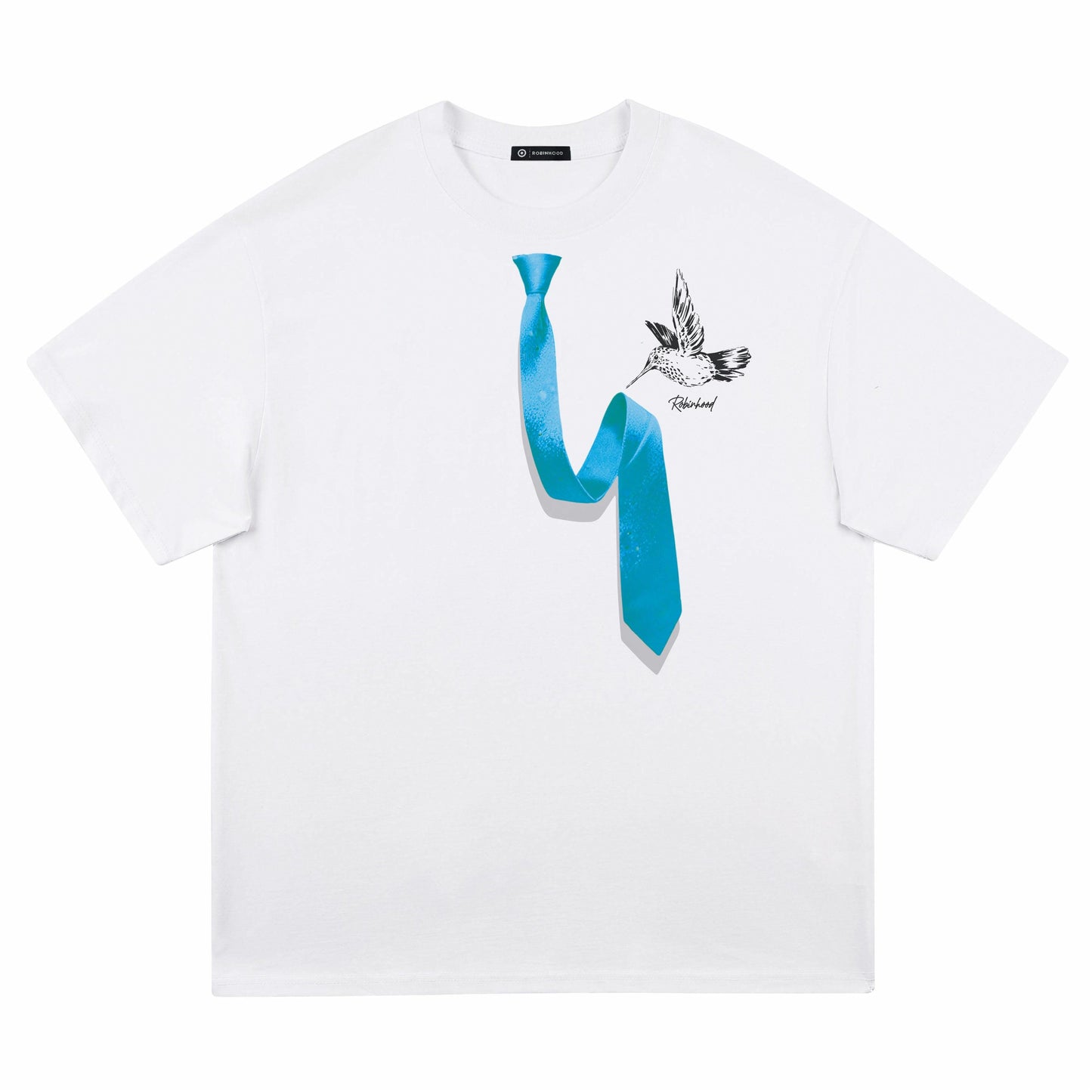 Robin Gud robinhood Amerika retro erkin tasodifiy universal hayvon naqshli tekis rangli kalta yengli futbolka erkaklar va ayollar