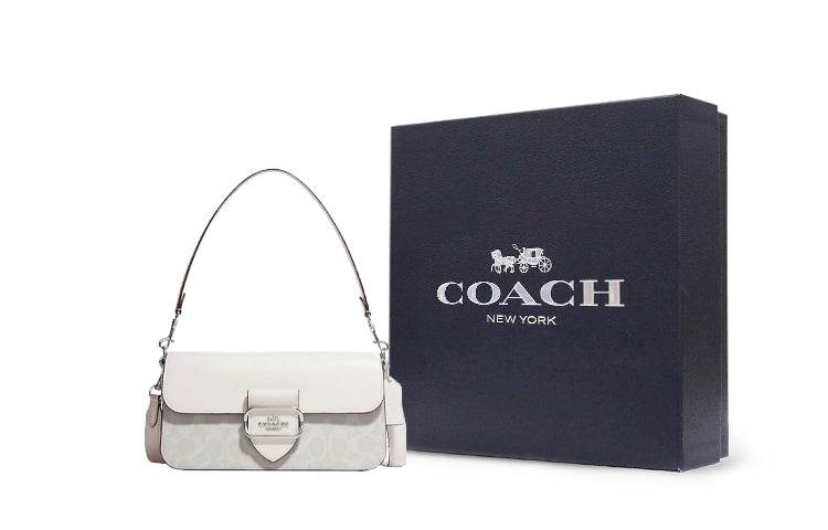 Сумка женская Coach Morgan 27 Logo Lock Flap Canvas - Boxette Shop