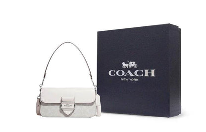 Сумка женская Coach Morgan 27 Logo Lock Flap Canvas - Boxette Shop