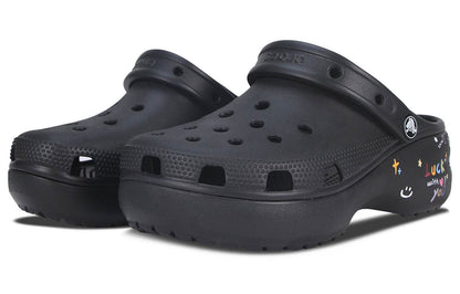 Шлепанцы женские Crocs Classic Platform Clog Lucky Rainbow - Boxette Shop