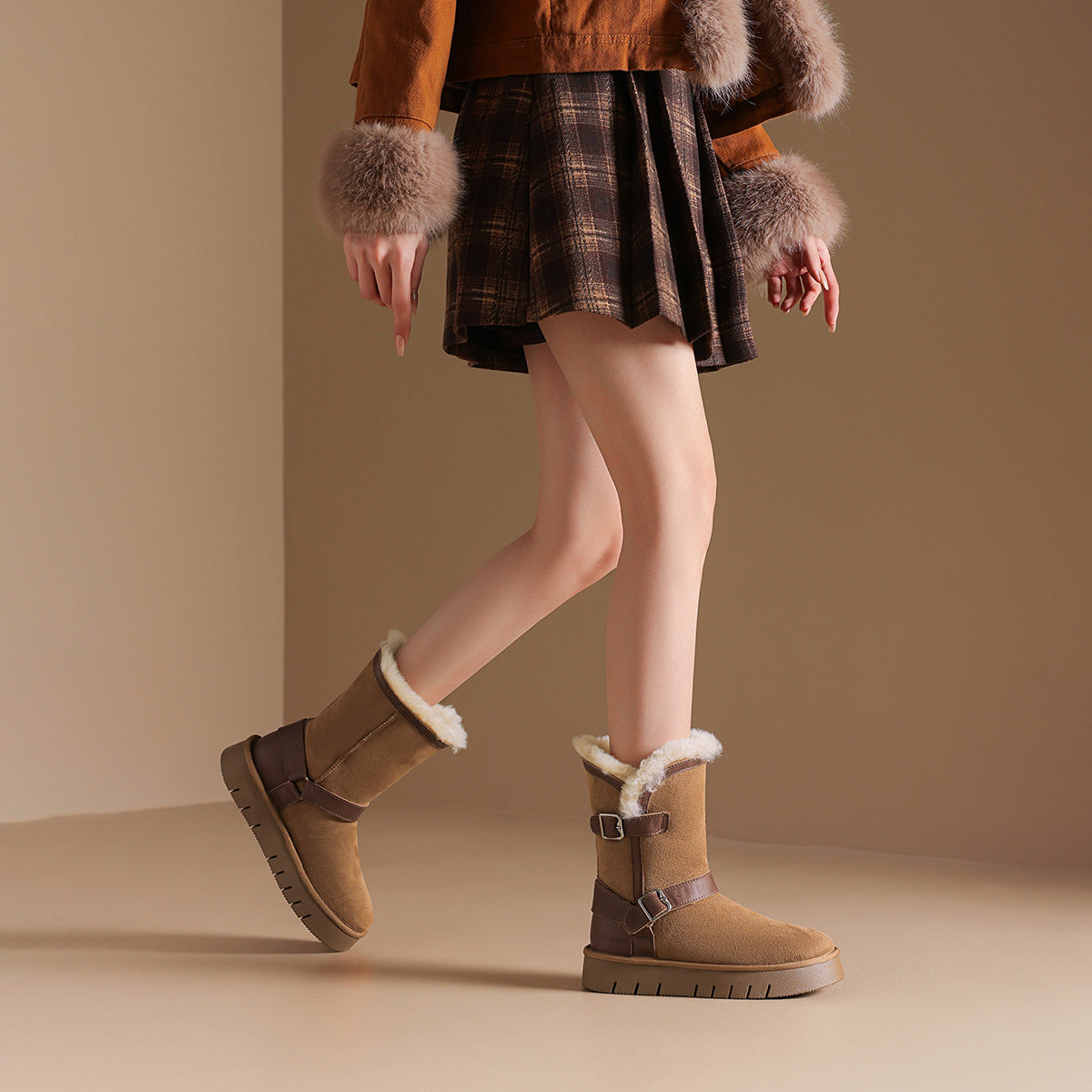 Rosa Bianca qishki qisqa ayollar etiklari