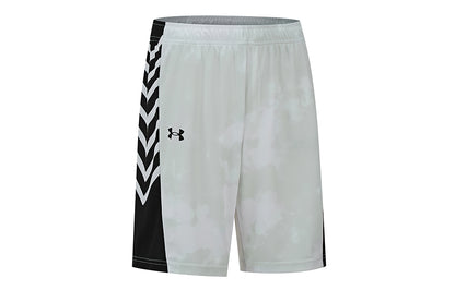 Under armour under armour бренд логотип печать средней талией дышащий бег фитнес тренировки короткие баскетбол брюки спортивные шорты мужские и женские модели белый
