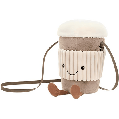 Мягкая игрушка Jellycat Fun Stuff — Кофейная кружка сумка - Boxette Shop