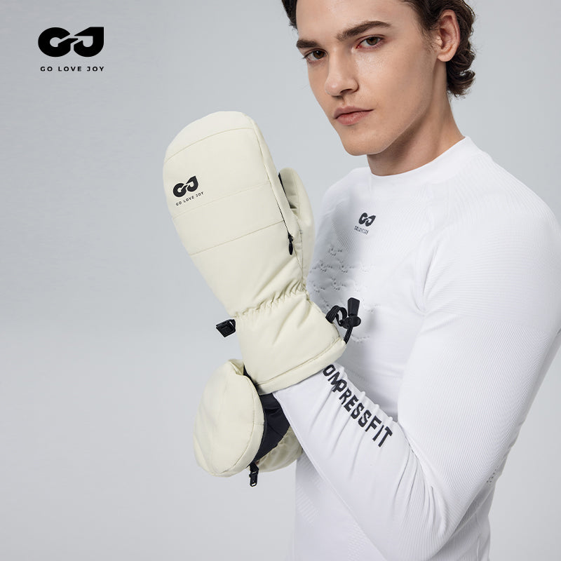 Golovejoy длинные и короткие пушистые тонкие тепла хранения блокировки температуры влаги мягкие дышащие лыжные перчатки водонепроницаемый палец перчатки