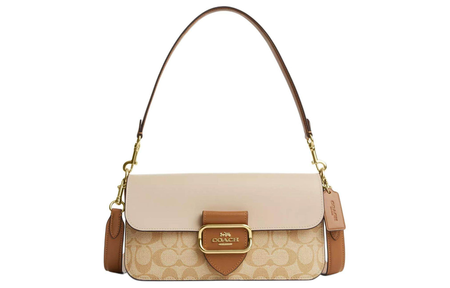 Сумка женская Coach Morgan 27 Colour Block Logo Coated - Boxette Shop