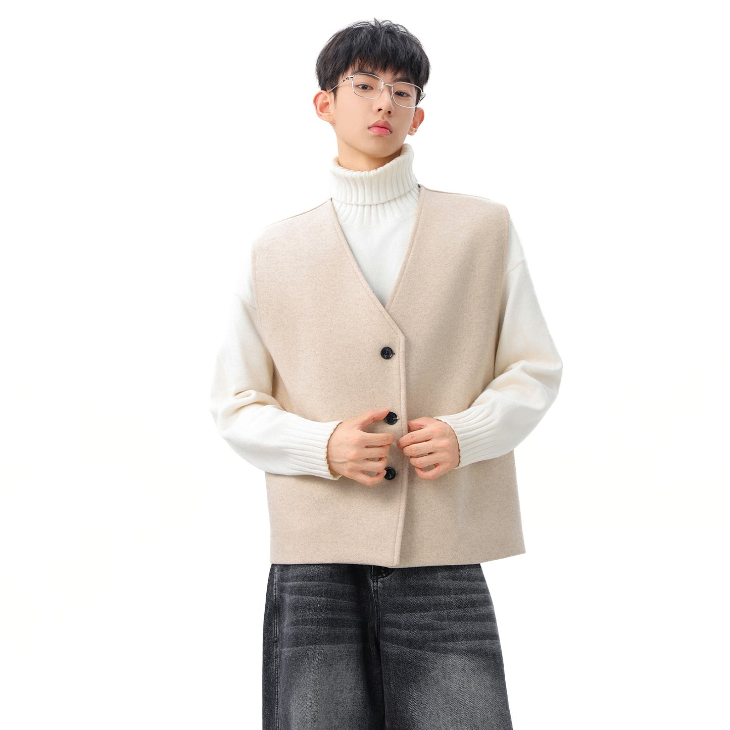 FC Barcelona koreys dangasa uslubidagi asosiy uzun cho'ntakli issiq ko'ylagi uzun yengli lapel ikki qismli qulay moda katta sezgi trendi tasodifiy palto bir xil paragrafli erkaklar va ayollar