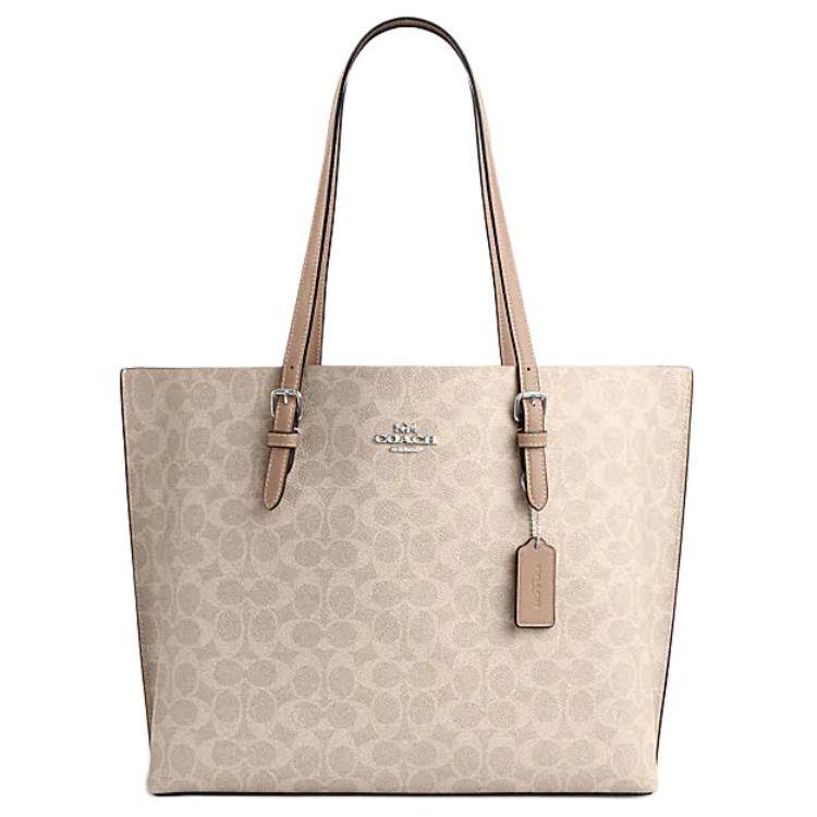 Сумка женская Coach Mollie 34 Branded Logo Zip Closure - Boxette Shop