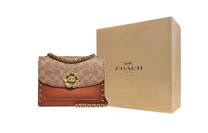 Сумка женская Coach Parker 18 Rivet Camellia Chain Flap - Boxette Shop