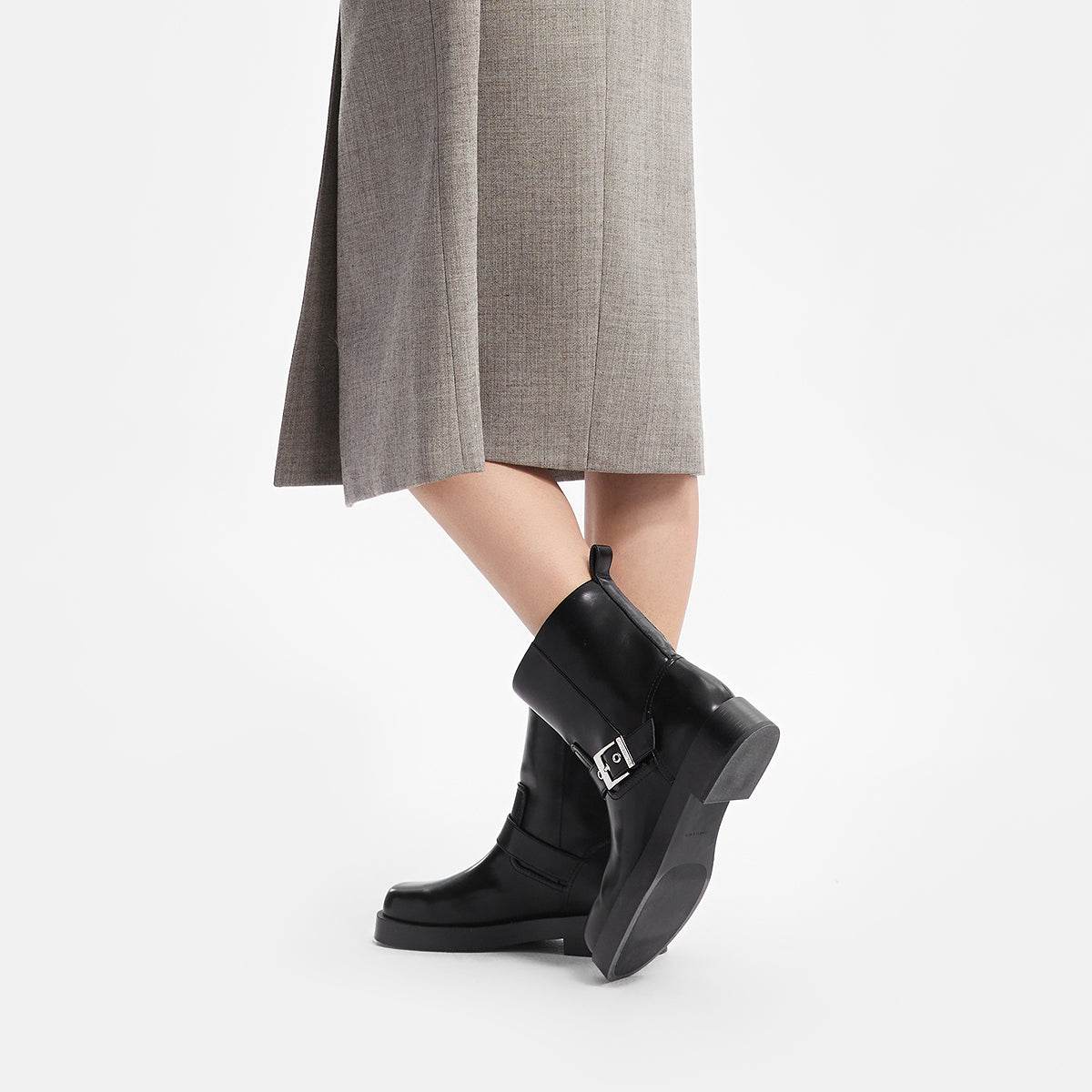 Ботинки женские Charles&Keith Biker Short - Boxette Shop