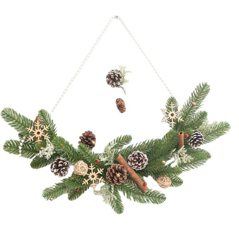 Венок настенный Aying Pinecone Rattan - Boxette Shop