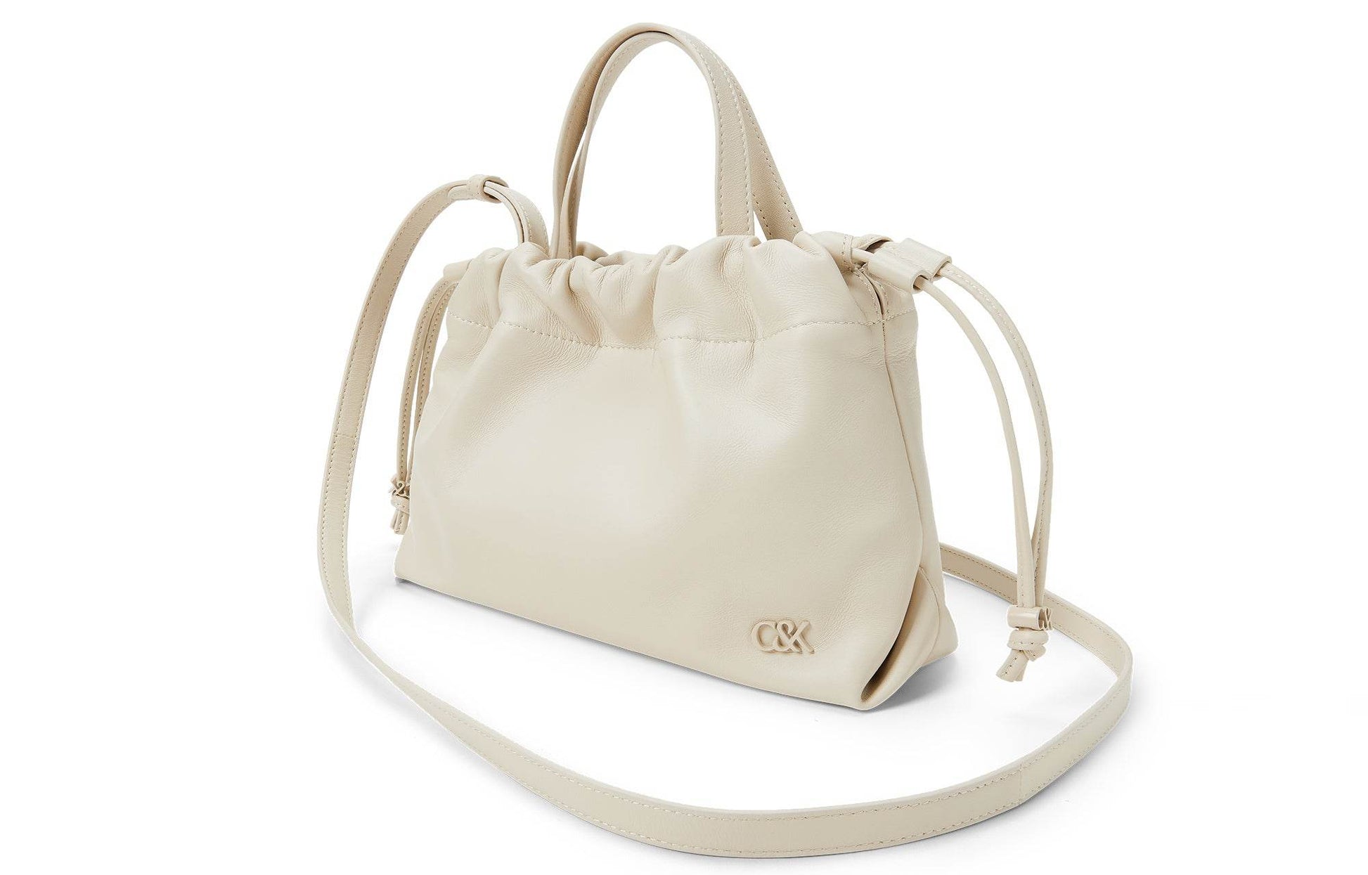 Сумка женская Charles&Keith Soft Leather Drawstring Design Cloud - Boxette Shop