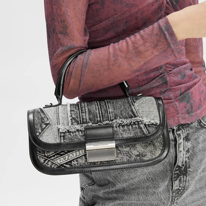 Сумка женская Charles&Keith Tannin Collection Patchwork Rectangular Flap - Boxette Shop