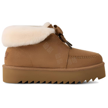 Ugg теплые простые удобные короткие снежные сапоги женские оленьего цвета