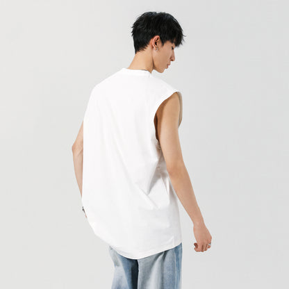 Paddy Julia tekis rangli harflar engil qulay nafas oladigan ter moda yuz mos yumaloq bo'yinli yengsiz basketbol yelek erkaklar va ayollar modellari bilan