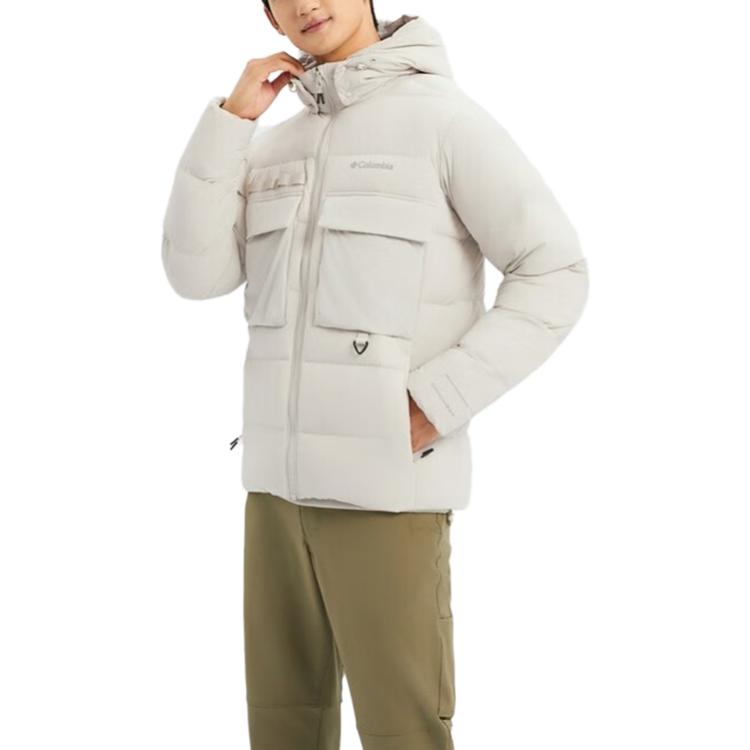 Columbia columbia omni-heat solid colour logo outdoor warm down jacket men's