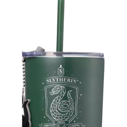 Minty x harry potter совместный бренд harry potter collection college pendant stainless steel straw mug slytherin green 580ml