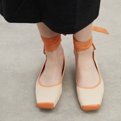 Charlz va Keyt ayollar espadrillari "Rangni blokirovka qiluvchi balet kvartiralari"