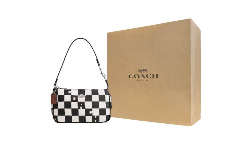 Сумка женская Coach Nolita 19 Checkerboard Print Coated - Boxette Shop