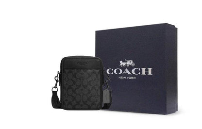 Сумка мужская Coach Sullivan 17 Pebbled Leather Quilted Coated - Boxette Shop