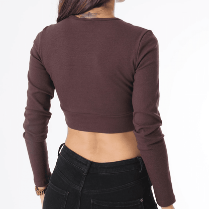 Спортивный лонгслив женский Adidas Originals clover essentials rib - Boxette Shop