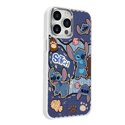 Disney ABS+PC materiali metall bo'yoq oyna himoyachisi muzli shisha Hipster qiziqarli Daniy tikuv Apple/Apple 16Pro Max/Plus/iPhone15/14/13Pro uchun multfilm animatsiyasi