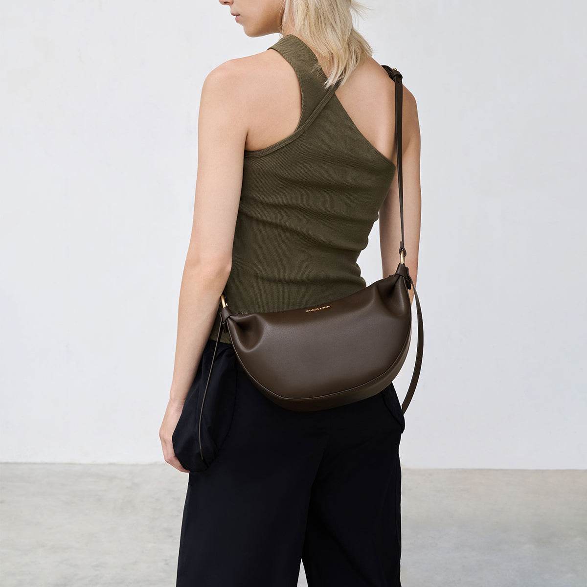 Сумка женская Charles&Keith Noir Oat Dark Moss - Boxette Shop