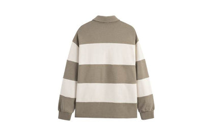 Свитшот Gxg Twill Letter Clash Wide Stripe Collar - Boxette Shop