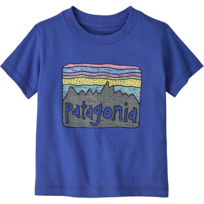Patagonia patagonia t-shirt fitz roy skies soft simple pullover short sleeve infant & toddler