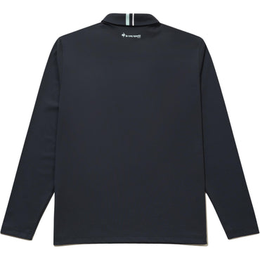 Le coq sportif chiziqli logotipli monogramma uzun yengli erkaklar polo ko'ylagi