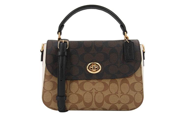 Сумка женская Coach Marlie 24 Patchwork Knob Flap Old - Boxette Shop