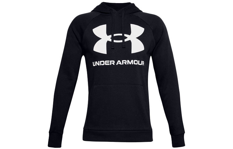 Толстовка с капюшоном under armour rival big мужская черная