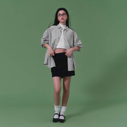 Рубашка Gap Long Sleeve Logo Stripe Shirt - Boxette Shop