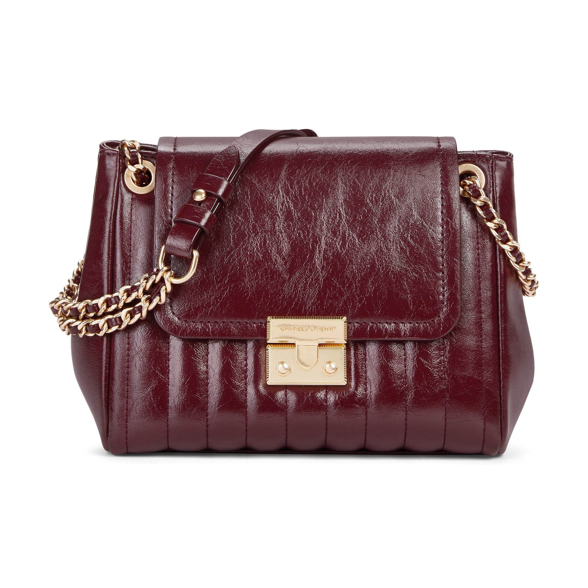 Сумка женская Charles&Keith Encore Vertical Check Chain Underarm - Boxette Shop