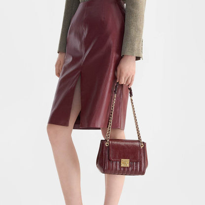 Сумка женская Charles&Keith Encore Vertical Check Chain Underarm - Boxette Shop