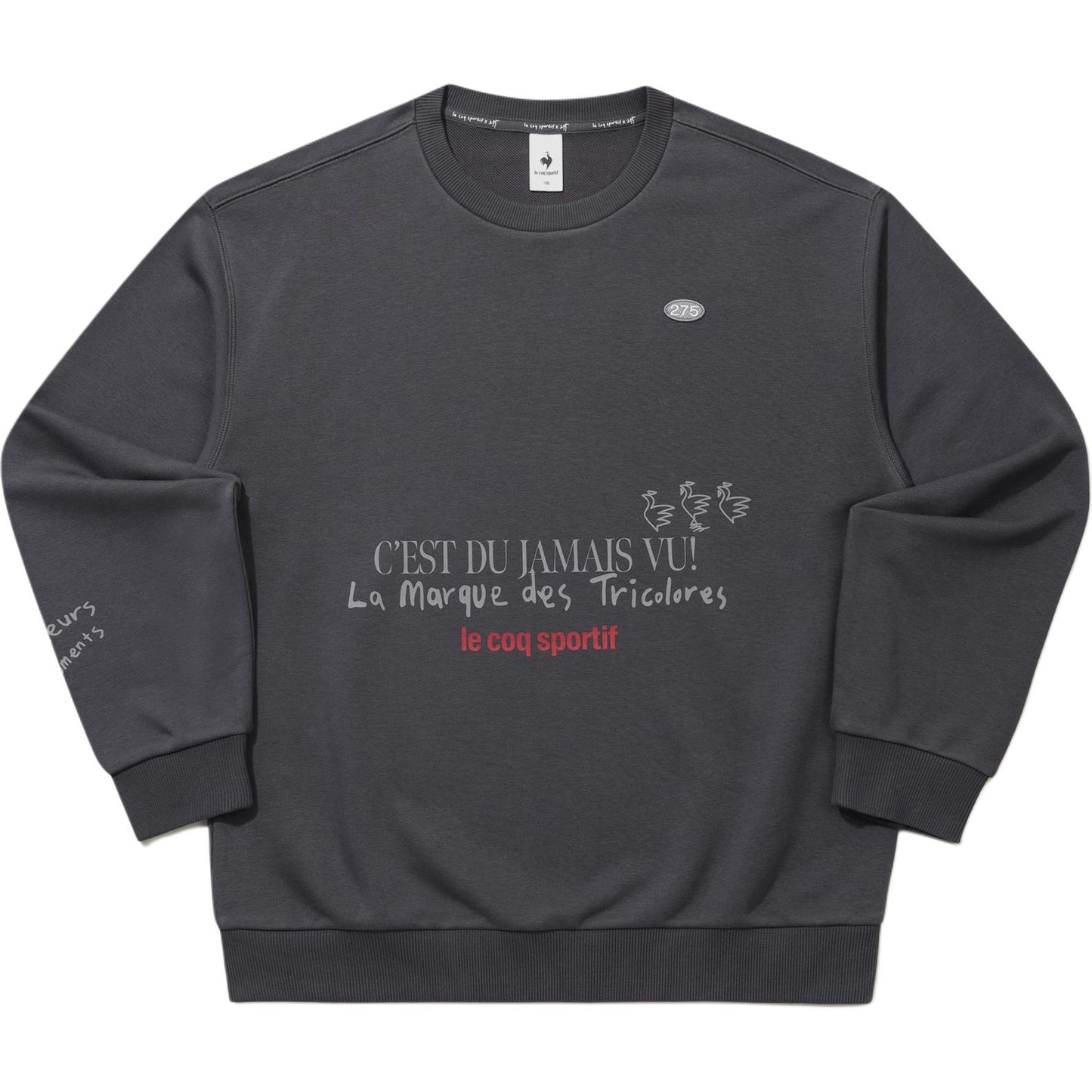 Le Coq Le Coq Sportif Ayollar uchun maktubli bo'yinbog'li uzun yengli keng kozok