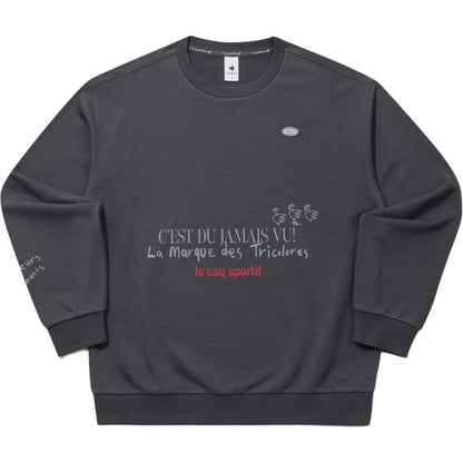 Le Coq Le Coq Sportif Ayollar uchun maktubli bo'yinbog'li uzun yengli keng kozok